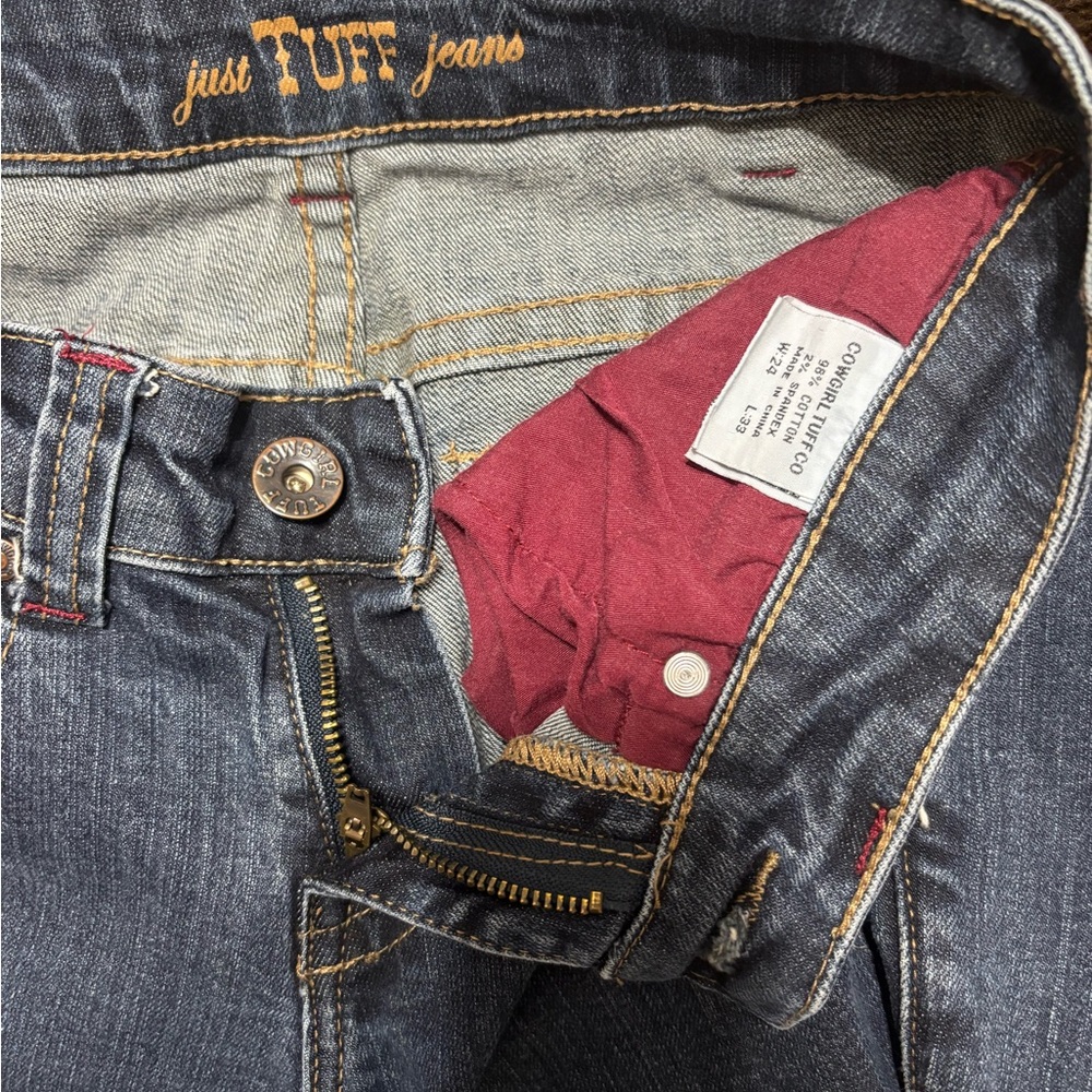 Cowgirl Tuff Dark Blue Boot Cut Jeans